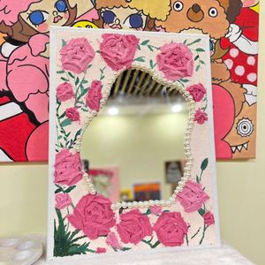 Nuevo Kit de Arte con Textura de Tulipán - Set de Pintura Acrílica con Arena, Lienzo y Marco de Espejo para Niñas, Fiesta Creativa Nocturna - Product Image 3