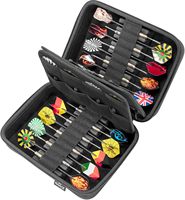Étui de transport de fléchettes en EVA noir personnalisé étui de rangement de fléchettes en cuir étui de rangement pour vols de fléchettes