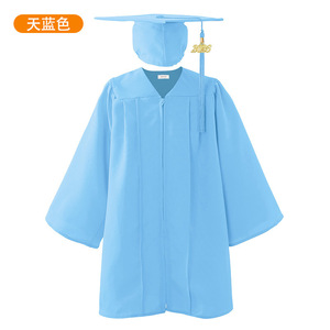Ensemble de Robe de Cérémonie de Remise des Diplômes pour Enfants Vert 2026 en Satin – Costume de Spectacle pour Maternelle - Product Image 3