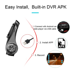 풀 HD <span class=keywords><strong>1080p</strong></span> 듀얼 렌즈 차량용 <span class=keywords><strong>DVR</strong></span> USB 대시캠 ADAS 운전 보조 안드로이드 기기 720p 블랙박스 MP4 비디오 레코더 - Product Image 4