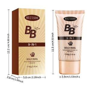 Crème <span class=keywords><strong>BB</strong></span> Éclaircissante <span class=keywords><strong>L</strong></span>égère 9-en-1 Protection Estivale à la Bave d'Escargot Soin de la Peau Marque Privée OEM ODM Cosmétique Personnalisé - Product Image 6