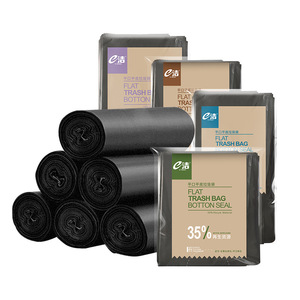 E-Clean Extra Large Thickened Black Flat-mouth Garbage Bags Xl Eco-friendly Plastic Bag Custom Made - Product Image 3