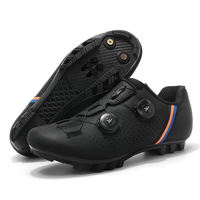 Bottes de cyclisme urbaines EKorid pour hommes et femmes, tige en microfibre respirante et doublure en mesh, chaussures à semelle rigide pour la montagne et la route