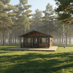 Casa Contenedor Plegable de 20 pies con Paneles Sándwich Transpirables, Casa Móvil Modular Expandible, Taller Moderno, Dormitorio Exterior, Sala de Estar - Product Image 3