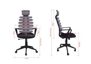 Neues Design Executive Office Schreibtischs tuhl Ergonomischer Netz stuhl <span class=keywords><strong>Fishbone</strong></span> Mesh Fabric für Bürostuhl - Product Image 6