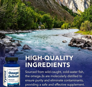 Ácidos grasos omega 3 de marca privada de alta calidad y EPA y DHA y vitamina E para la SALUD DE LAS ARTICULACIONES, blanqueamiento de la piel y cápsulas blandas antioxidantes - Product Image 2