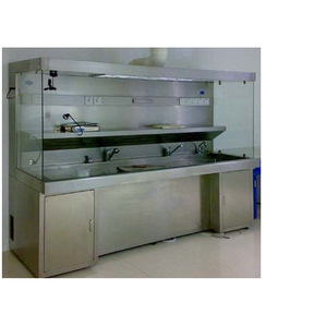 Plan de travail de laboratoire en acier inoxydable 30 avec évier et rangement pour usage hospitalier - Product Image 4
