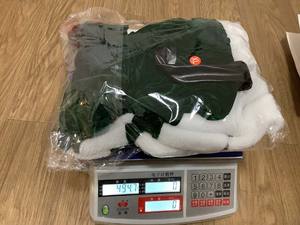 क्रिसमस फैंसी महिला संत मखमली Ms Santa Quus ग्रीन रेड ड्रेस पोशाक FCDR-030 - Product Image 5