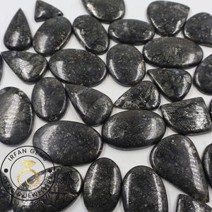 Cabujones de marcasita Cabujones semipreciosos lisos Lote al por mayor Marcasita natural Cabujón de piedras preciosas sueltas Lote Cristal natural - Product Image 3