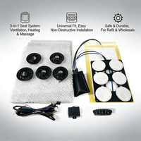 Kit de mise à niveau universel 3-en-1 pour siège auto, avec ventilation par soufflerie, chauffage et massage pneumatique à 6 points – Pièces de rechange très demandées