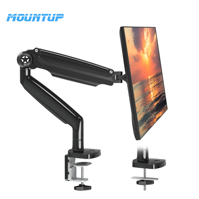 MOUNTUP Gas Spring Single Monitor Arm 13-35 Inches VESA 100*100mm Monitor Holder Arm