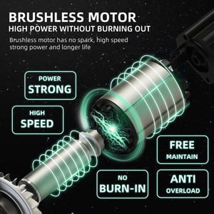 <span class=keywords><strong>Lijadora</strong></span> <span class=keywords><strong>Orbital</strong></span> Rotativa de 400W sin Escobillas, 6 Velocidades, Eléctrica con Cable, <span class=keywords><strong>para</strong></span> Autos y <span class=keywords><strong>Madera</strong></span> - Product Image 5