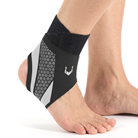 Support de cheville respirant, anti-torsion, réglable, léger, en fibre de polyester fine, protection pour basketball, football, course à pied, personnalisable