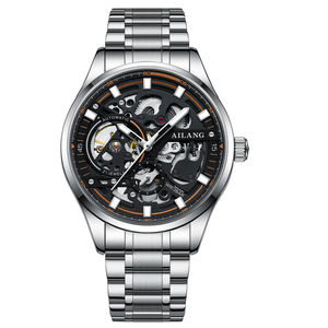 Nuovissimo Orologio Meccanico da Uomo AILANG 2026, Automatico con Cinturino in Acciaio Inossidabile, Impermeabile, Luminoso, Stile Steampunk Scheletrato OEM - Product Image 3