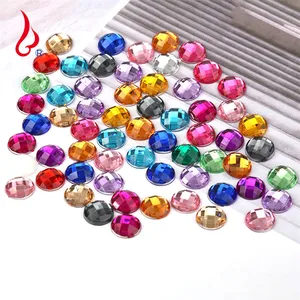 Lan Guang vente en gros 25mm 100 pièces/sac strass acrylique en vrac diamants Non Flatback fabricant de strass Hot Fix