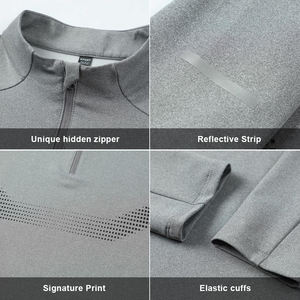 Quick Dry Breathable Sports Fitness <b>Workout</b> Active Wear Men's T-shirts Wholesale <b>Long</b> <b>Sleeve</b> Gym T Shirts - Product Image 5