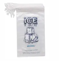Kantung Es Plastik Daur Ulang dengan Tali Serut, Kantung Glace Plastique