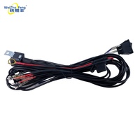 Kit de Cableado Profesional de Alta Resistencia con Portafusibles Impermeable e Interruptor para Cable de Alimentación de Iluminación Automotriz