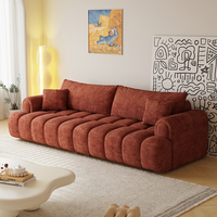 Populaire crème doux salon canapé ensemble de meubles élégant luxe moderne blanc velours tissu canapé doux bouffant canapé canapé pour la maison