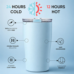 Tasse à café isotherme 250 ml avec logo personnalisé, double paroi en acier inoxydable, base antidérapante en silicone, compatible lave-vaisselle - Product Image 3