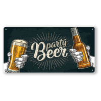Panneaux métalliques pour bars et cafés |   Plaques en tôle imprimées UV - Style européen, épaisseur 0,3 mm, design unique, vente en gros d'usine