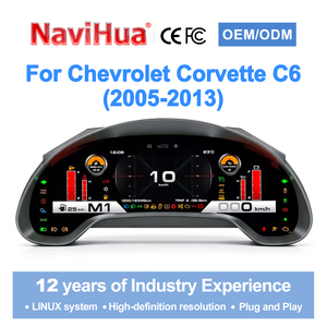 Tableau de bord numérique NaviHua New LCD pour Chevrolet Corvette C6 2005-2013, cockpit virtuel, compteur de vitesse - Product Image 1