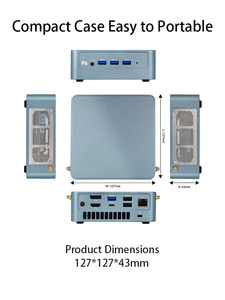 คอมพิวเตอร์ขนาดเล็ก <span class=keywords><strong>NUC</strong></span> <span class=keywords><strong>Intel</strong></span> Core i5 รุ่นที่ 13 1335U รองรับ DDR4 SODIMM แบบคู่ NVME+ SATA SSD WiFi 6 10 คอร์ <span class=keywords><strong>12</strong></span> เธรด - Product Image 6