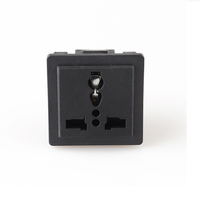 Prise de courant industrielle universelle multifonctionnelle LZ-F-T1 à 3 broches 10A 250V en laiton, prise US en cuivre et nylon, usage général