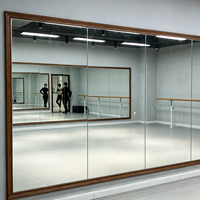 Miroir mural pour studio de danse en verre trempé 6 mm HD anti-déformation avec film de sécurité, taille personnalisée, sans cadre, pour salle de sport, salon, hall – Offre Spéciale