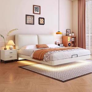 Moderno lusso in legno camera da <span class=keywords><strong>letto</strong></span> mobili morbidi letti con fondina king Size <span class=keywords><strong>letto</strong></span> <span class=keywords><strong>matrimoniale</strong></span> telaio <span class=keywords><strong>180x200</strong></span> con Design luci - Product Image 3