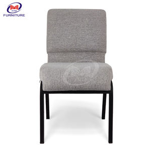 Mayoristas Silla de iglesia gris métal Banquete Sillas de auditorio apilables Cojines gruesos Silla de <span class=keywords><strong>teatro</strong></span> - Product Image 2