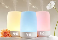 Machine à bruit blanc pour le divertissement, la méditation, le sommeil et la relaxation, avec lampe RVB colorée, haut-parleur et réveil pour le sport