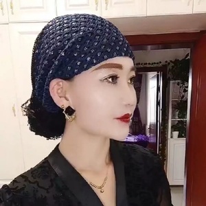 Sombrero de Fiesta Lujoso para Mujer, Marca Dot Plate, Fibra de Poliéster, Transpirable y Ecológico, Estilo Musulmán, Apto para Todas las Estaciones - Product Image 1