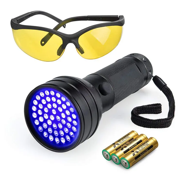 Brightenlux Fingerprint LED Blacklight Purple Light, Ultraviolet Scorpion Powerful 51 UV Torch Flashlight Black Light