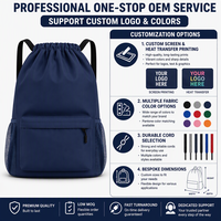 Sac à dos de sport imperméable de qualité supérieure avec cordon de serrage, sac de sport, sac à dos de voyage pour hommes et femmes, vente en gros, OEM, ODM, fournisseur d'usine