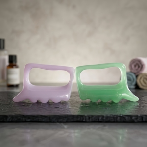 Herramienta Manual de Masaje Corporal, No Eléctrica, Relajante de Tejido Profundo con Textura de Resina Natural, Masajeador para Hombros, Cuello, Yoga y Deportes - Product Image 5