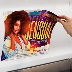 Affiche d'autocollant décoratif effaçable et transférable à l'encre magnétique personnalisée Prix compétitif pour les panneaux de sécurité de <span class=keywords><strong>voiture</strong></span> - Product Image 1