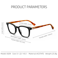 Montures de lunettes unisexes légères, confortables, à monture complète, de haute qualité, classiques, élégantes, épaisses et carrées