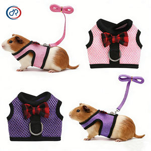 Arnés y Correa para Cobayas al por Mayor de Fábrica, Arnés para Conejos, Arnés Ajustable de Malla Suave Personalizado para Mascotas Pequeñas - Product Image 1