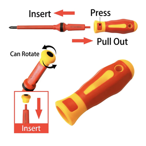 <b>Phillips</b> <b>Screwdriver</b> <b>Set</b> Industrial Grade Magnetic Insulated Anti-Slip Handle Matte Finish Plastic Handle - Product Image 1