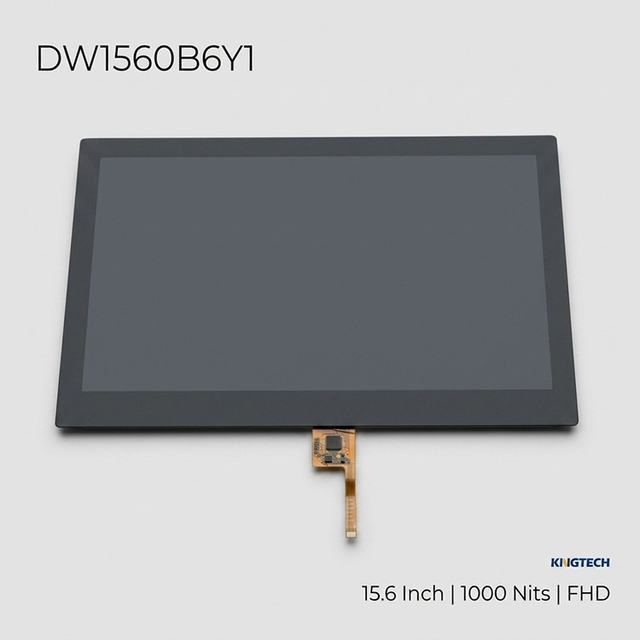 Kingtech 15.6" 1920*1080 IPS Industrial/Medical Display Sunlight Readable 1500nits LVDS Interface CTP Touch LCD Module Screen