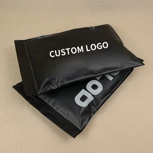 Sac à fermeture éclair noir mat en PE/<span class=keywords><strong>PP</strong></span>/CPE, marque XYF, imprimé en héliogravure, emballage personnalisé durable et résistant à l'humidité pour portefeuilles, vêtements, chapeaux et casquettes - Product Image 5