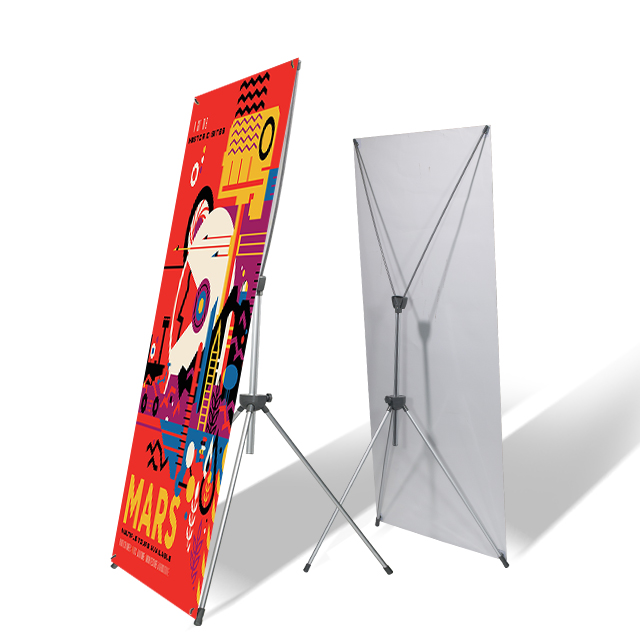 Hersteller Preis Stativ Display Benutzer definiertes Logo Verstellbarer X Banner Stand