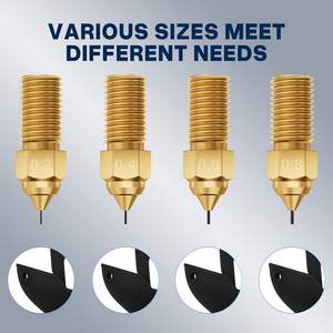 ELEGOO - Juego de 10 Boquillas de Latón de Diferentes Tamaños para Impresoras 3D, 0.2/0.4/0.6/0.8mm, Neptune 4/Pro, Accesorios para Impresoras 3D - Product Image 2