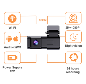 2k AHD vista trasera cámara reversa para coche WiFi G-Sensor lente dual DVR Dash cam caja negra grabadora de unidad - Product Image 4