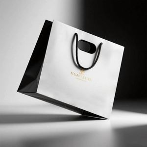 Customized <b>Luxury</b> Brown Kraft Paper Shopping <b>Gift</b> <b>Bags</b> Full Print with Handle Shop Craft Packaging Personalized Your Own Logo - Product Image 1