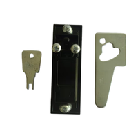 OEM en alliage de zinc noir MS603-1 bouton de verrouillage d'armoire serrure à ressort armoire de lutte contre l'incendie serrure d'avion avec clé déverrouiller boîte de distribution