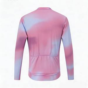 Maillot de cyclisme unisexe à manches longues, imprimé, respirant, coupe-vent, anti-transpiration, multicolore, service OEM de haute qualité pour événements cyclistes - Product Image 2