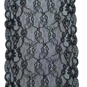 Ruban en dentelle extensible en spandex multicolore pour femmes, grande robe de soirée en <span class=keywords><strong>maille</strong></span>, paillettes fantaisie, ruban noir et blanc, couleurs personnalisables - Product Image 4