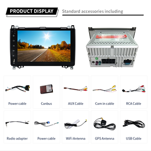 شاشة تعمل باللمس أندرويد 14 سيارة لـ W169/W245/w939/W906 GPS WiFi سيارة DSP 4G LTE FM/AM - Product Image 5